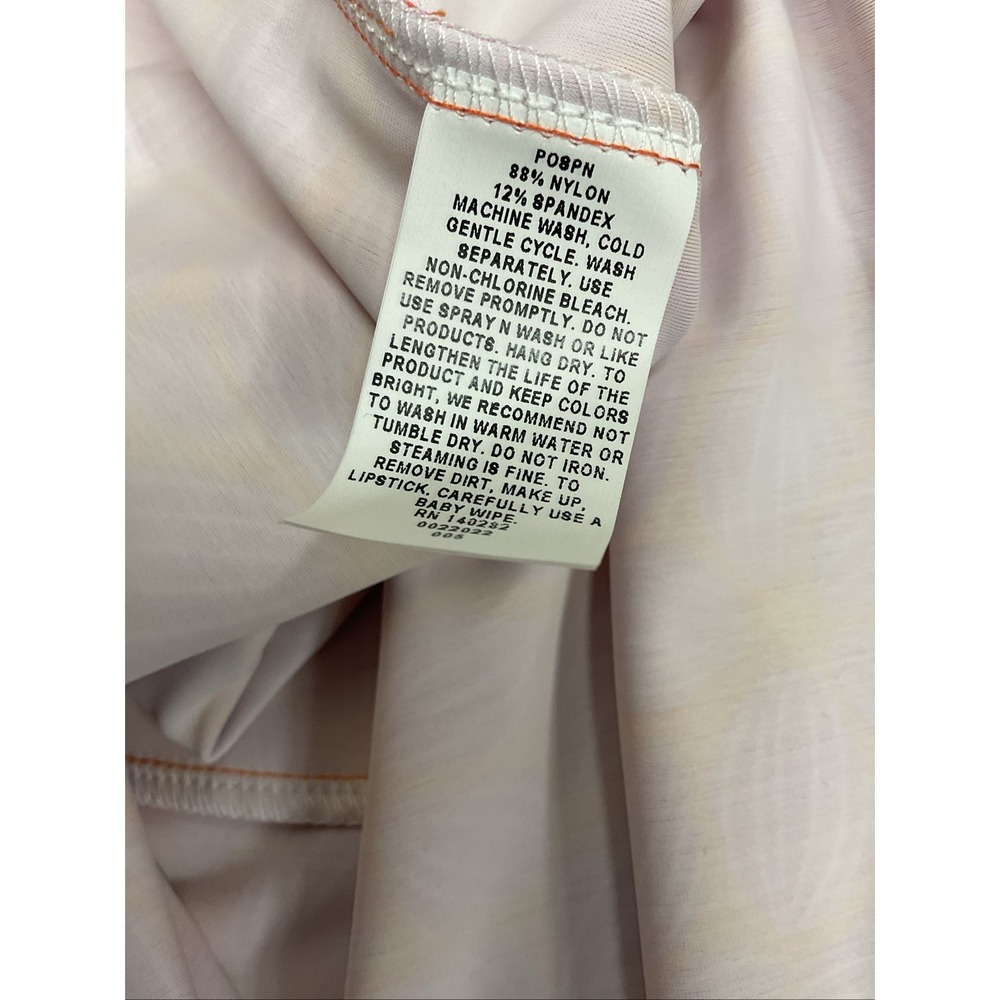 NEW Katherine Way UPF 50 Pink Orange Floral Polo Resort Stretch Dress XXS USA - Picture 15 of 15